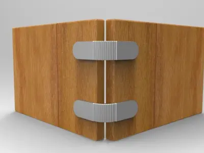 3D Print Simple Flexible Rigid Hinge Free 3D print model