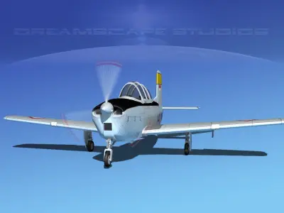 Beechcraft T-34 Mentor Indonesia 3D model