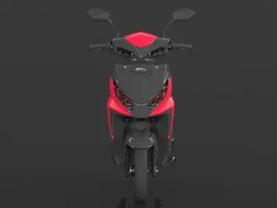 JOY E-BIKE Wolf High-Speed Electric Scooter Low-poly 3D model