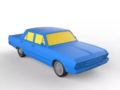 Chrysler Valiant 1969 Classic Car 3D print model