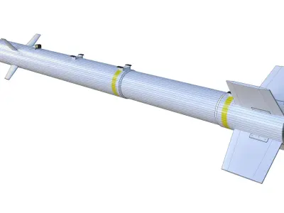 TL-2 Air to Ground Missile Low-poly 3D model
