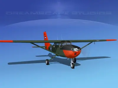 Cessna T-41 Mescalero Salvador Air Force 3D model