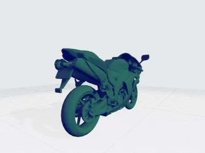 Kawasaki Ninja 2006 3D Model  Ready For 3D Printing Stl File  Free 3D print model