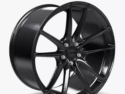 Velgen Wheels Lightweight Series VF5 Wheel Gloss Gunmetal Low-poly 3D model