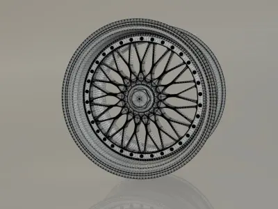 BBS SUPER RS High Poly Car Rim 3D model