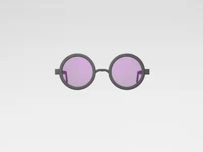 Cartoon Glasses v1 005 Low-poly 3D model