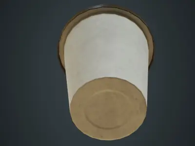 Paper Coffee Cup 1B Low-poly 3D model