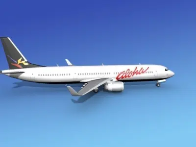 Boeing 737-900ER Aloha 3D model