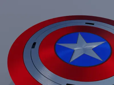 Captain America Shield 3D model