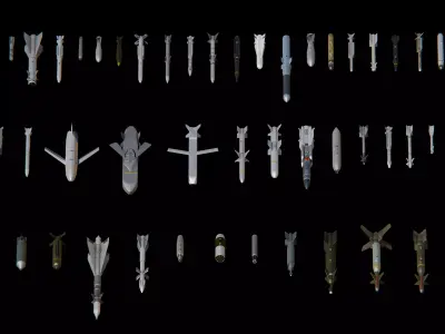 War Rocket Missile Pack 3D model