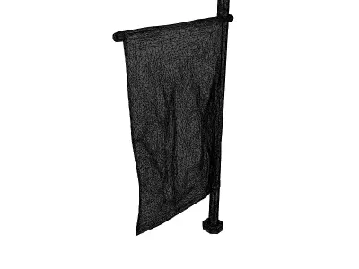 Historical Fantasy War Banner 3D model