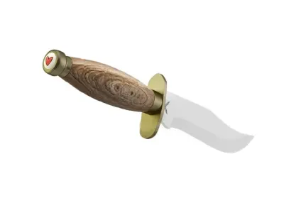 Hunting Knife Free low-poly 3D model