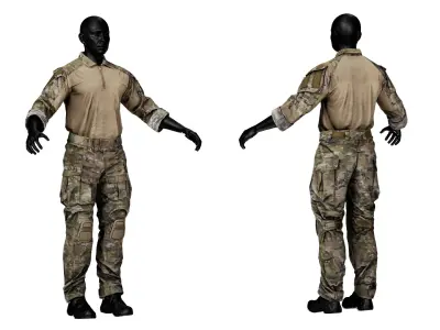 CRYE PRECISION COMBAT UNIFORM G3 Low-poly 3D model