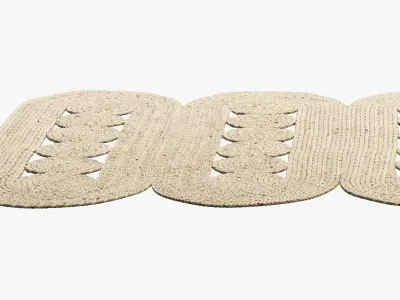 Safavieh Hajri Jute Rugs part 1 2 options 3D model