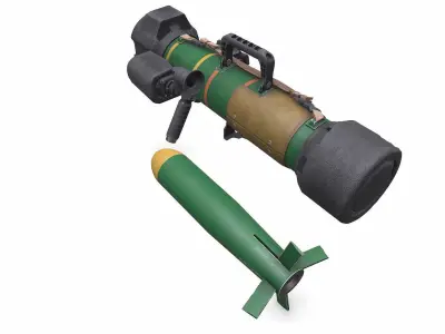 FGM 172 SRAW Anti tank Rocket Launcher Low-poly PBR Low-poly 3D model