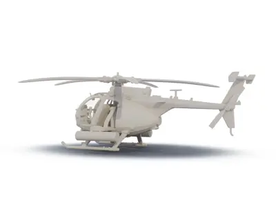 AH-6C Little Bird 3D print model