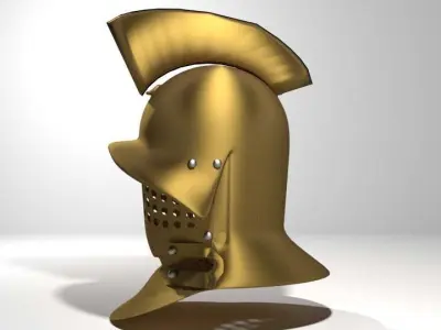Ancient Combat Helmet - Roman Gladiator 3D model