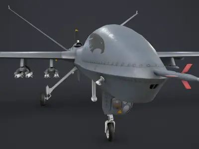 WingLoong II UAV Low-poly 3D model