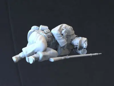 German soldier 3D print model