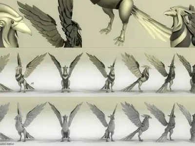 Mechanical Phoenix 3D model
