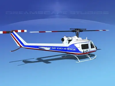 Bell 204 Dade County SAR 3D model
