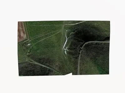 Uffington White Horse Low-poly 3D model
