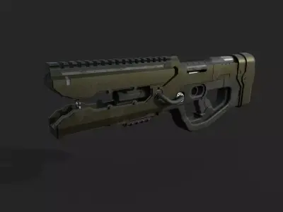Sci-Fi Weapons Collection Low-poly 3D model