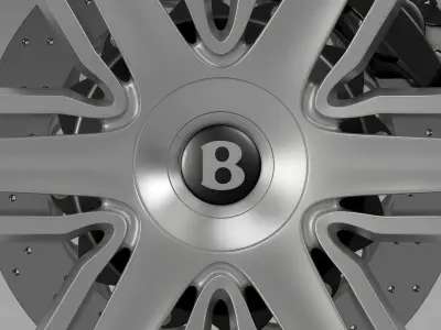 Bentley Continental GTC 2015 wheel 3D model