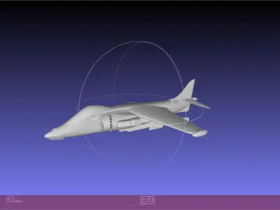 Basic RC Harrier Body 3D print model