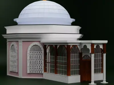 Orhangazi Tomb Orhangazi Turbesi in Bursa Turkey 3D Model 3D model