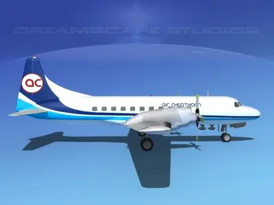 Convair CV-580 Air Charter Intl 3D model