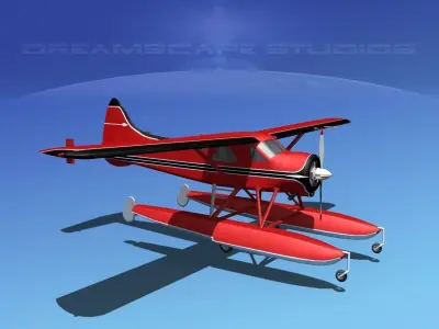 Dehavilland DHC-2 Beaver V02 3D model