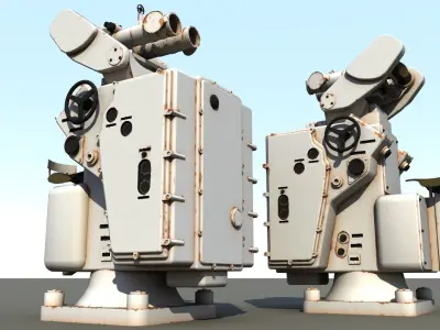 Bismarck Searchlight Director Free 3D model