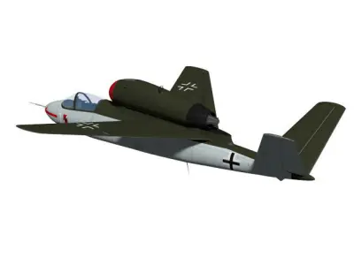 Heinkel He 162 D 3D model
