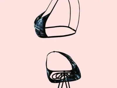 Sexy Army Bikini P03 Low-poly 3D model