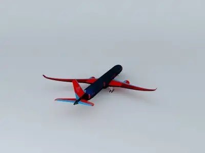 Trans-Continental Express Airbus A350-1000XWB Free 3D model