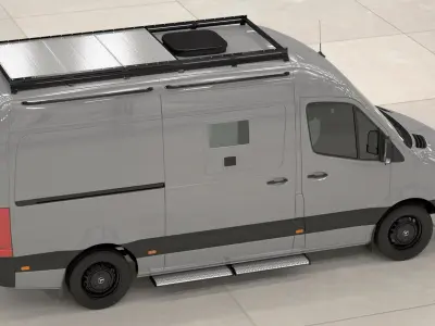 Mercedes-Benz Sprinter Compact Van Simple Interior 3D model