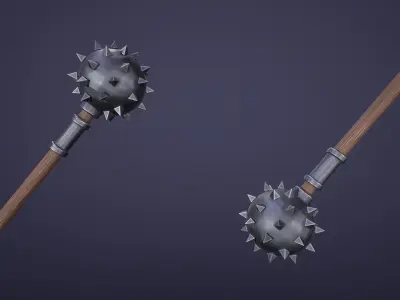 Stylized Medieval Weapons Low-poly 3D model