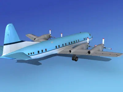 Lockheed L-188 Electra HP Corporate 3 3D model
