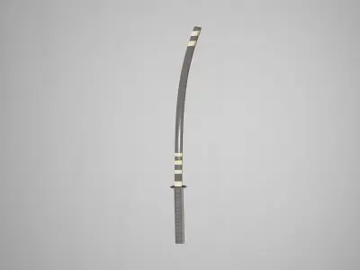 Katana GameReady Free low-poly 3D model