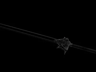 Kirito Sword Elucidator Low-poly 3D model