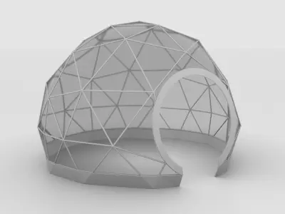 Geodesic Dome Tent 3D model