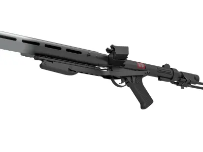 Death trooper blaster rifle E-11D Rogue One A Star Wars Story 3D model