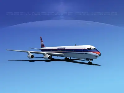 Douglas DC-8-63 Martinair 3D model