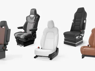 Car Driver Seats Collection 3 3D model