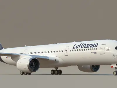 Lufthansa Airbus A350 SC 3D model
