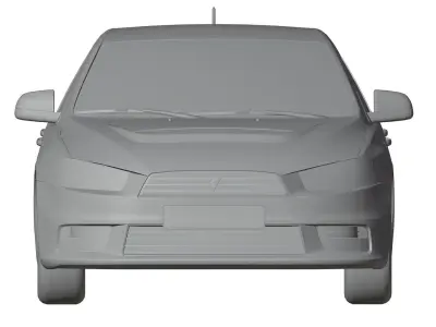 Japan WRC car unbranded 3D model