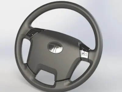 Original car steering wheel Free 3D model