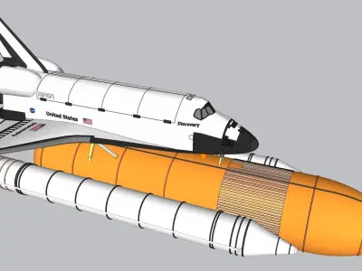 Discovery Space Shuttle 3D model