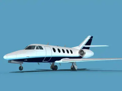 Dassault Falcon 20 V06 3D model